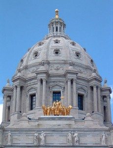 Minnesota capitol dome CC photo credit Mulad