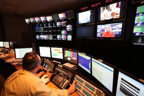 TV control room by Dave Malkoff